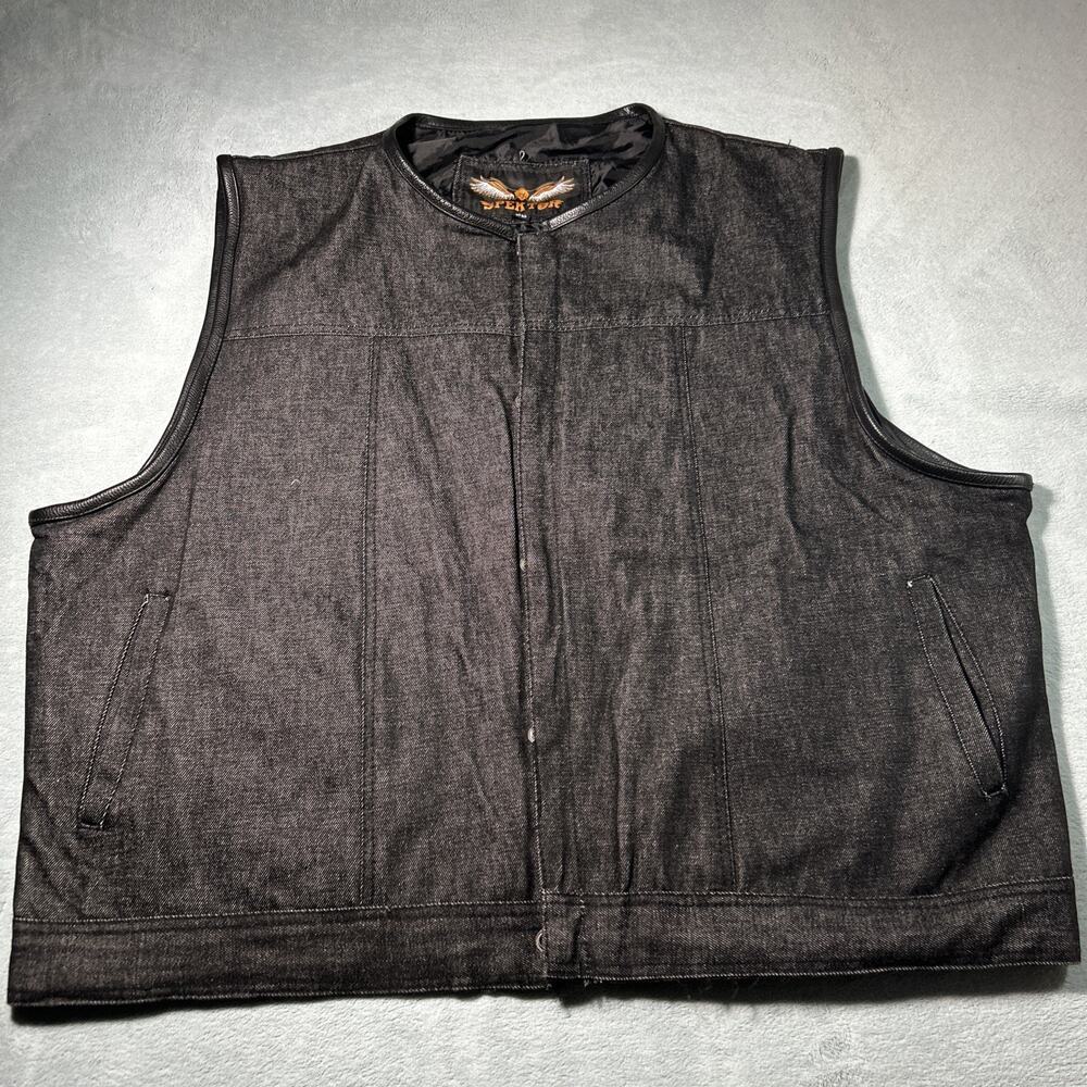 Y2k 2000s Motorcycle Bike Rider Vest Jacket 58 2XL Total Concealment Quick Draw